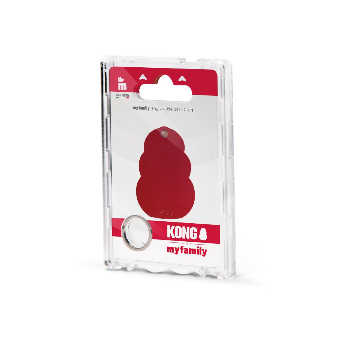 MyFamily Kong Classic ID Tag rouge pour chiens