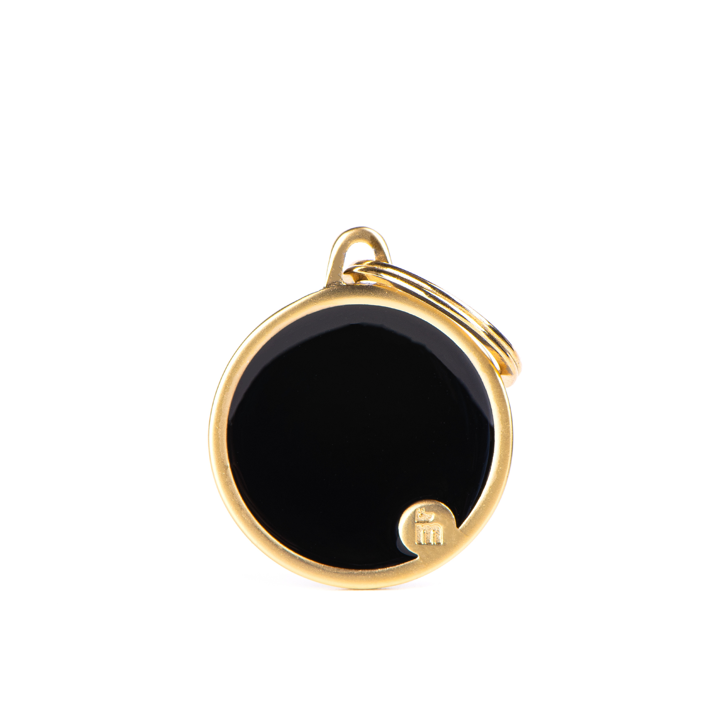 MyFamily Circle Logo ID Tag pour chiens en noir