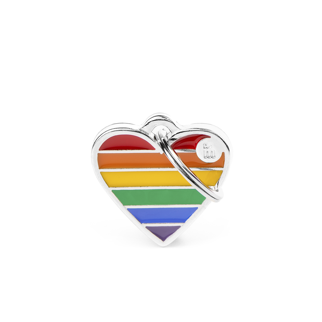 MyFamily Heart Rainbow ID-Tag