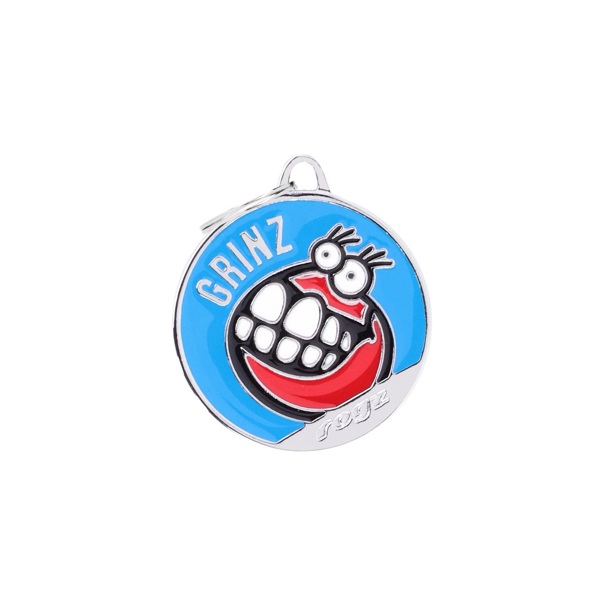 rogz Blue Grinz ID Tag pour chiens