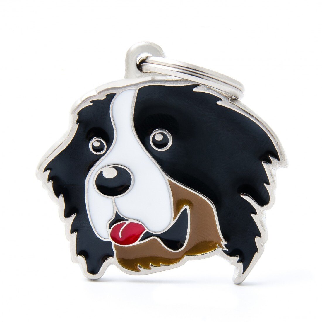 MyFamily Bernese Mountain Dog ID Tag für Hunde in schwarz